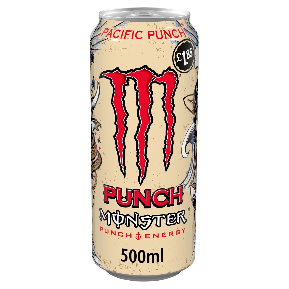 Monster Energy Drink Pacific Punch 500ml Can 500ml × 12 × 1