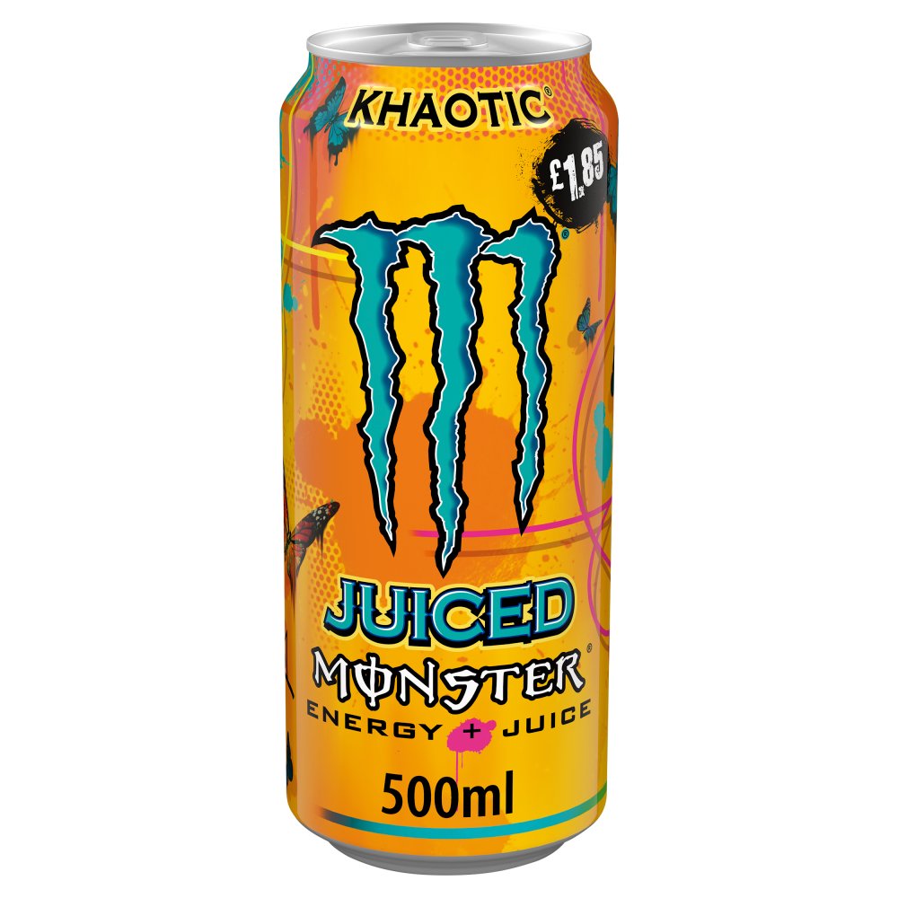 Monster Energy Drink Khaotic 500ml Can 500ml × 12 × 1