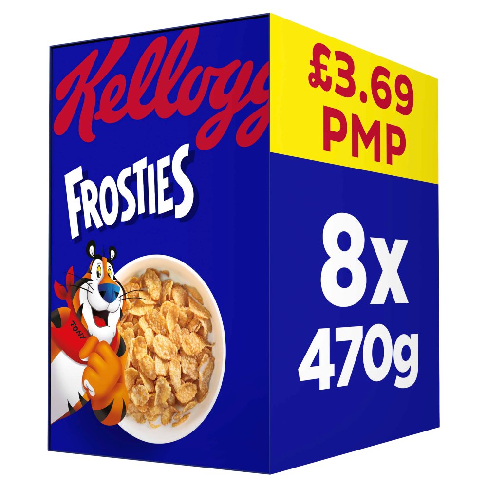 Kellogg’s Frosties Breakfast Cereal 8x470g 470g × 8 × 1