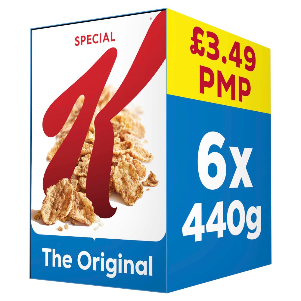 Kellogg’s Special K Original Breakfast Cereal 6x440g 440g × 6 × 1