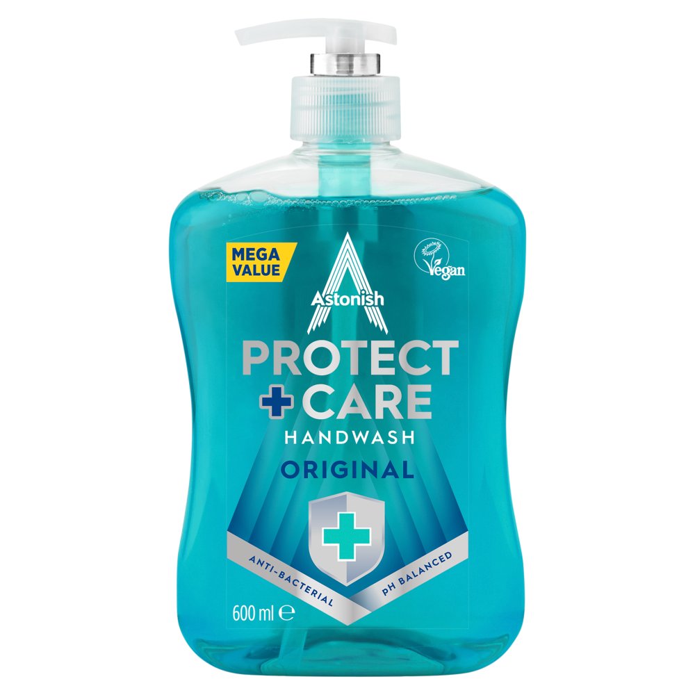 Astonish Protect + Care Anti-Bacterial Handwash Original 600ml 600ml × 6 × 1