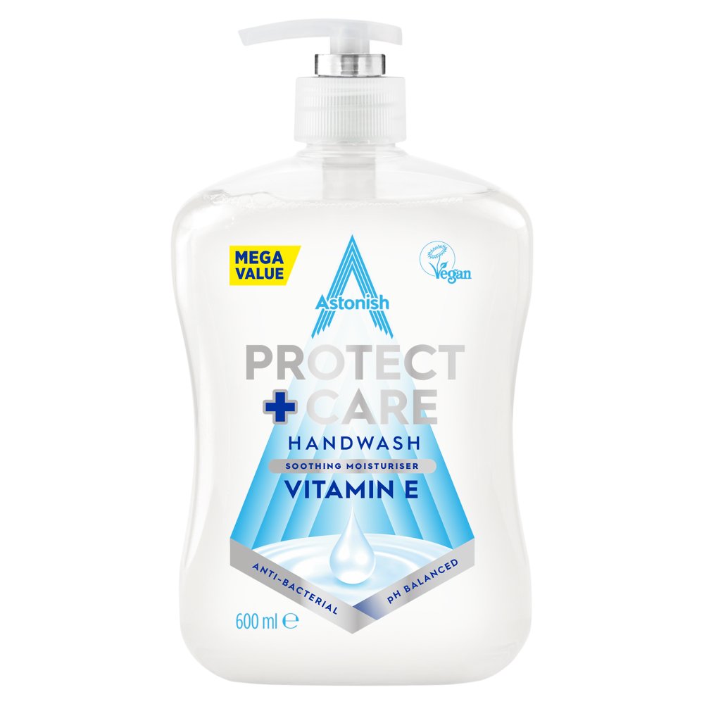 Astonish Protect + Care Anti-Bacterial Handwash Vitamin E 600ml 600ml × 6 × 1