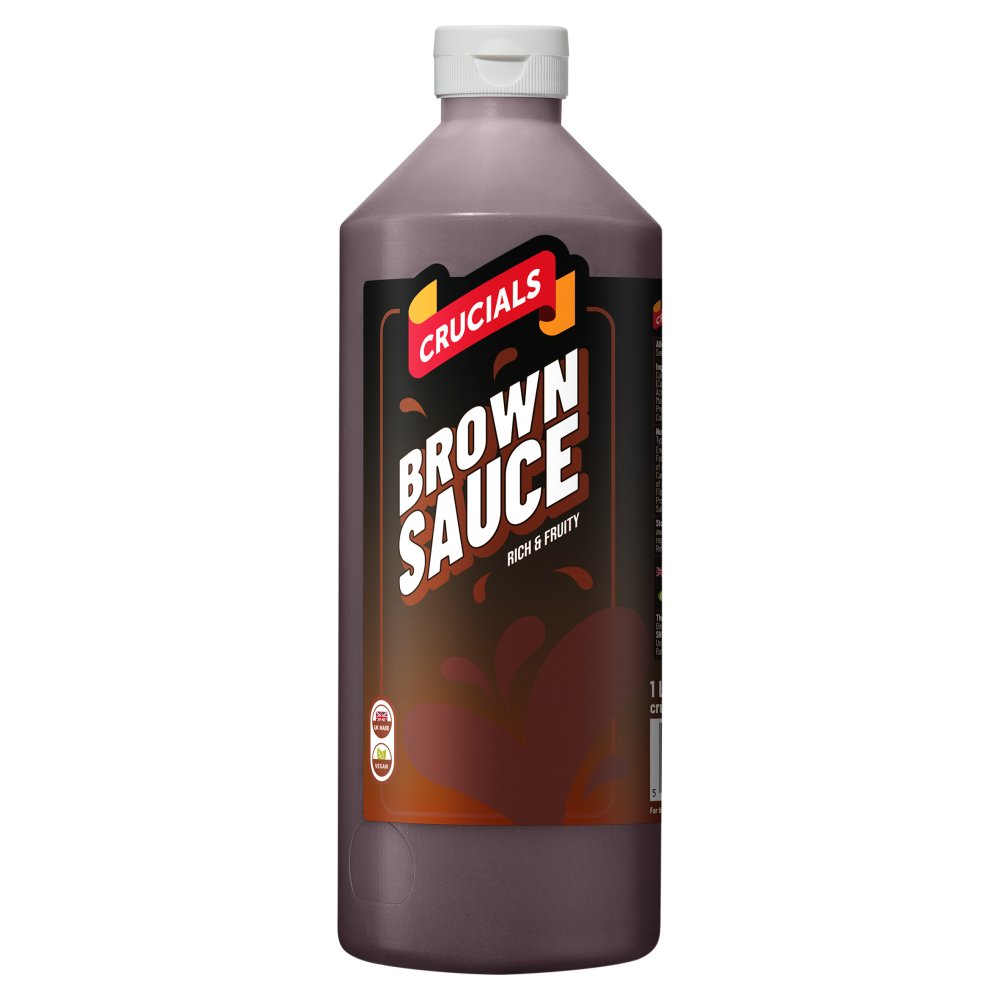 Crucials Brown Sauce, Dip, Marinade 1 Litre 1Ltr × 1