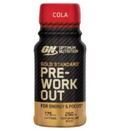 Optimum Nutrition Gold Standard Pre-Workout Energy Shot, Cola Flavour, single serve, 60ml 60ml × 12 × 1