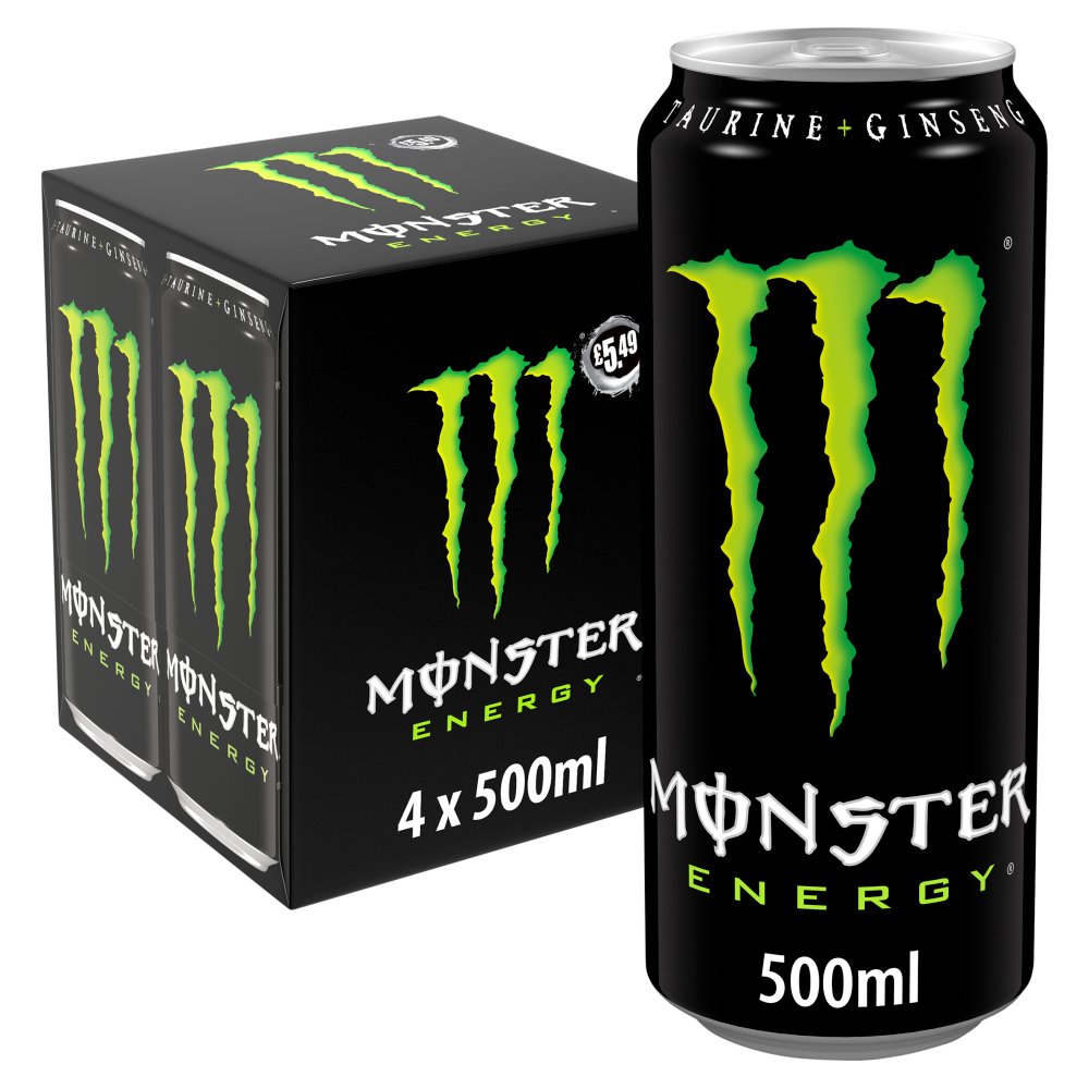 Monster Energy Drink 4 x 500ml 500ml × 6 × 1