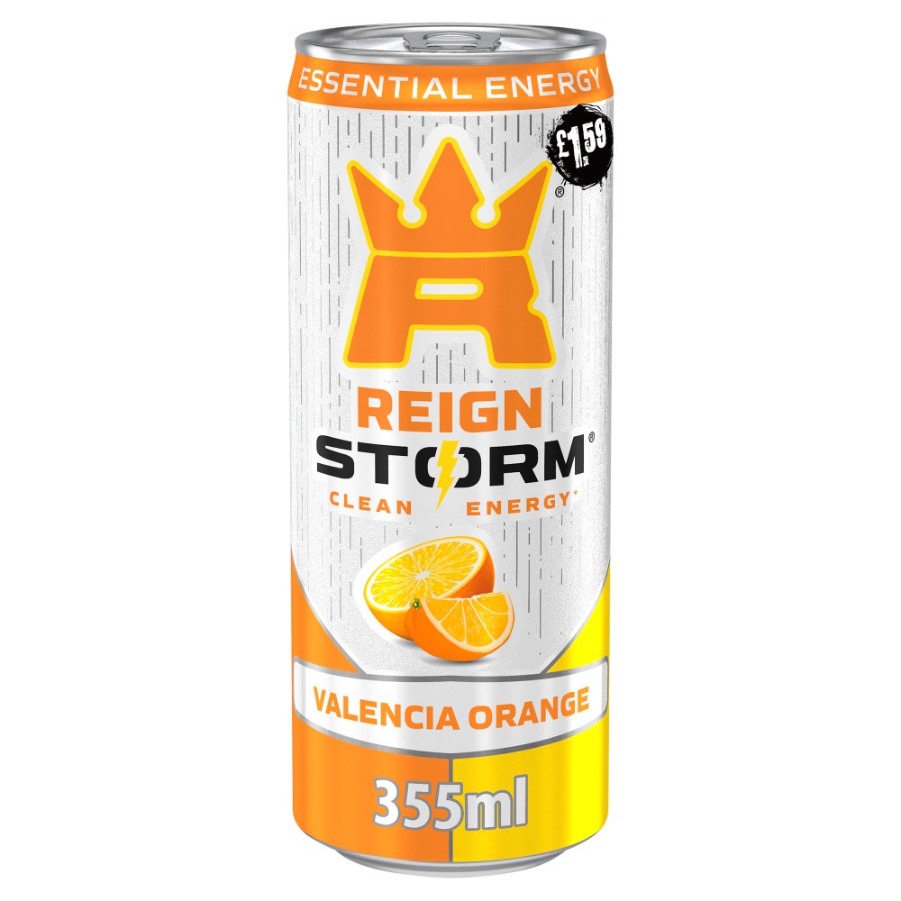 Reign Storm Valencia Orange Clean Energy Drink 355ml 355ml × 12 × 1