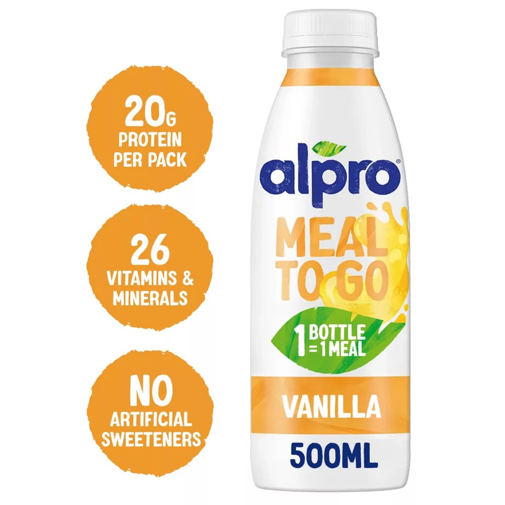 Alpro Meal to Go Drink Vanilla 500ml 500ml × 6 × 1