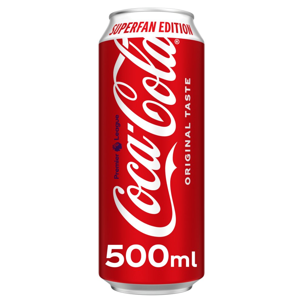 Coca-Cola Original Taste 500ml Superfan Can 500ml × 12 × 1