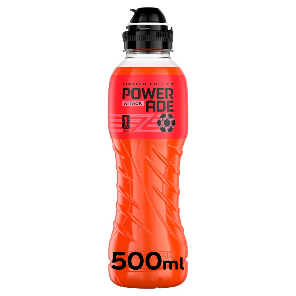 Powerade Attack Sports Drink 500ml Bottle 500ml × 12 × 1