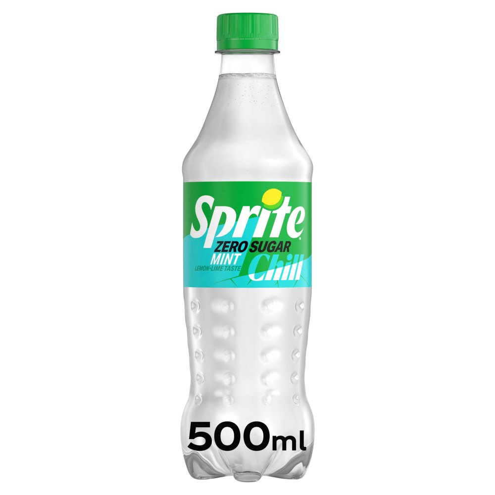 Sprite Zero Sugar Chill Mint 500ml Bottle 500ml × 12 × 1