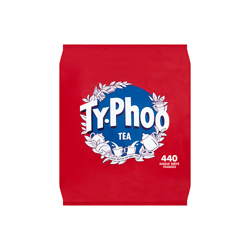 Typhoo 440 Everyday Tea Bags 1kg 440s × 6