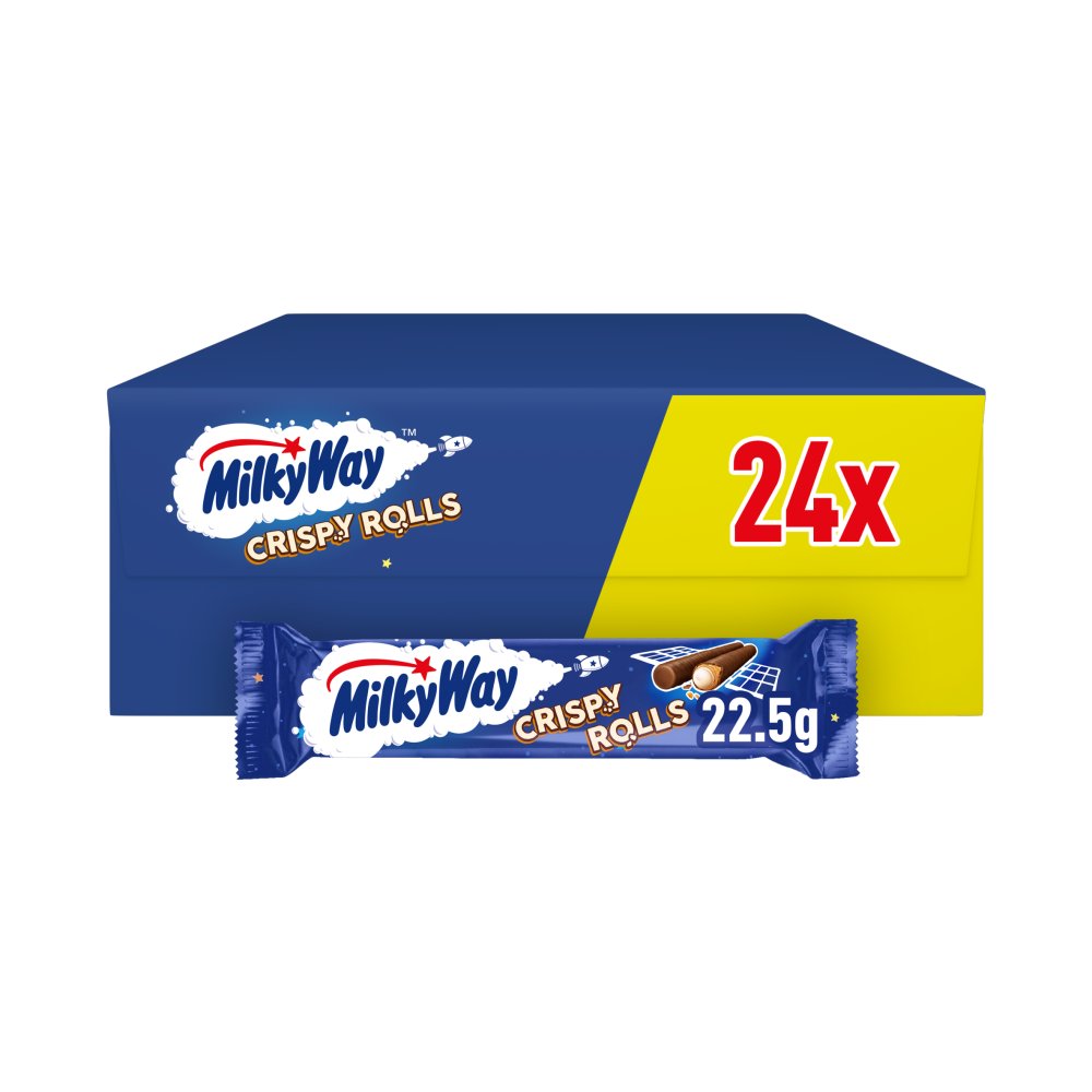 Milky Way Milk Chocolate Crispy Rolls 22.5g 22.5g × 24 × 1