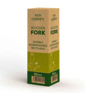Eco Wooden Forks 160mm 50s × 1