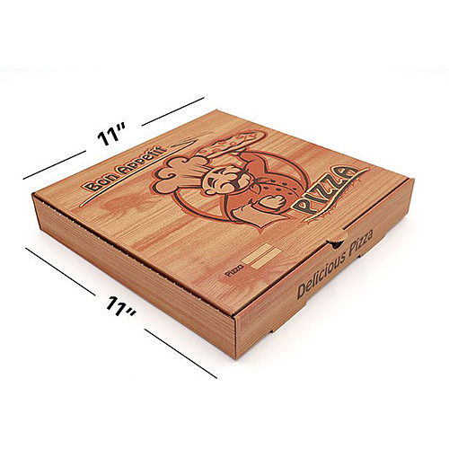 11″ Brown Pizza Boxes 90s × 1