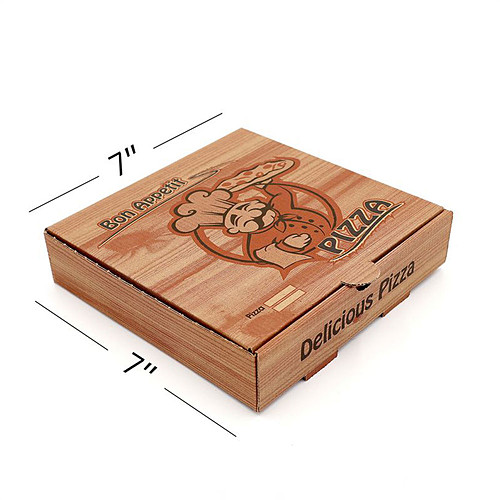 7″ Brown Pizza Boxes 90s × 1