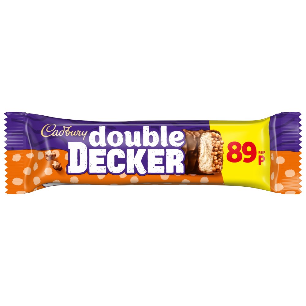 Cadbury Double Decker Chocolate Bar 54.5g Std × 48 × 1