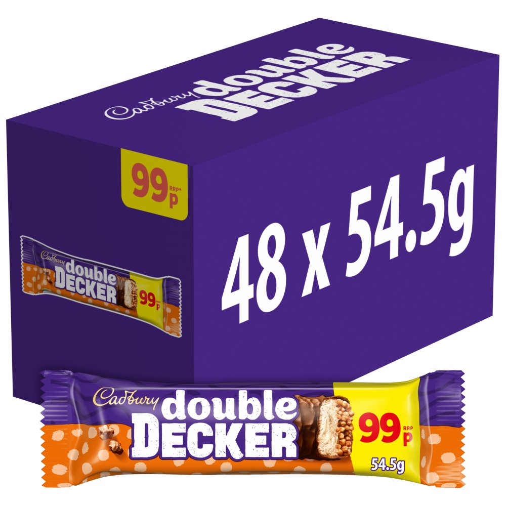 Cadbury Double Decker 99P Chocolate Bar 54.5 g 55g × 48 × 1