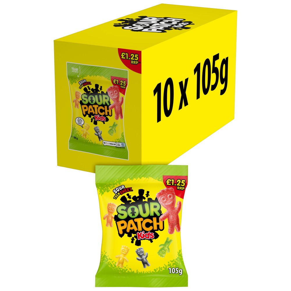 Sour Patch Kids Original Candy 105g 105g × 10 × 1