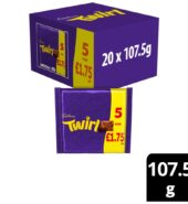 Cadbury Twirl Chocolate Bar 107.5g 5pk × 20 × 1