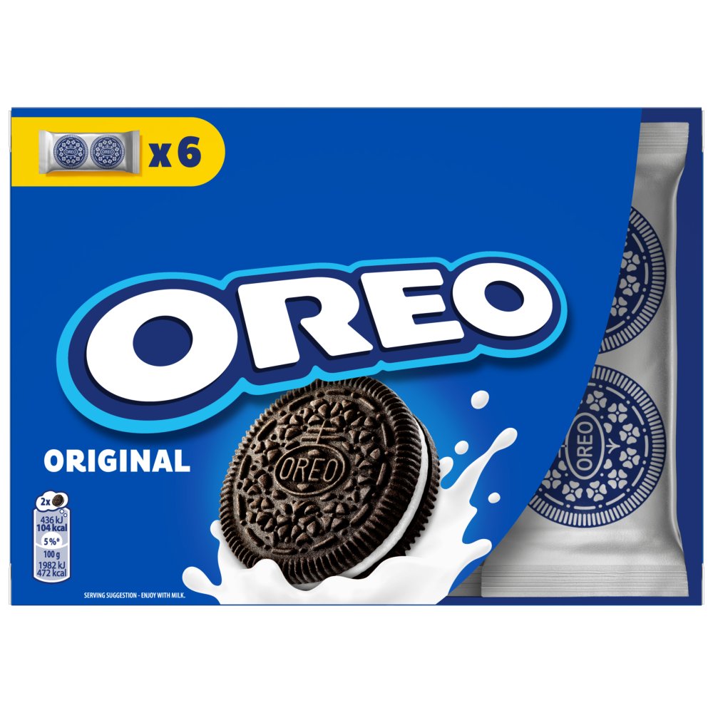 OREO Original Vanilla Sandwich Cookies 6 bags 132 g 132g × 7 × 1
