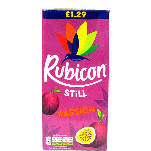 Rubicon Still Passion Fruit Juice Drink 1L   1Ltr × 12 × 1