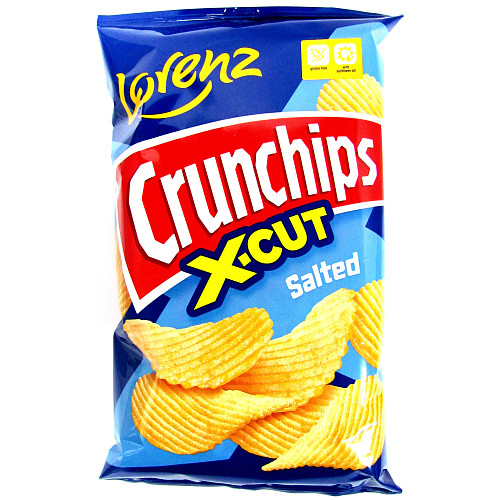 Lorenz X-Cut Crunchips Salted 75g 75g × 12 × 1