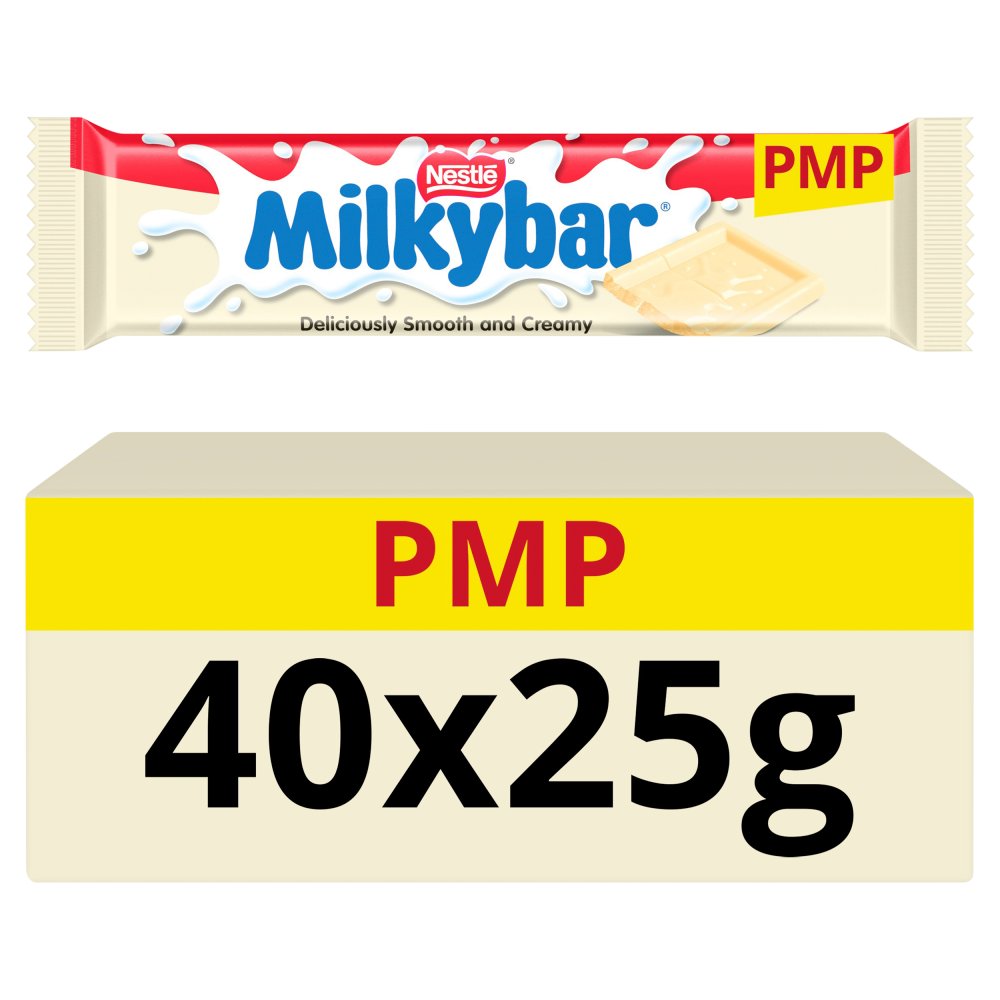 Milkybar White Chocolate Bar 25g  89p 25g × 40 × 1
