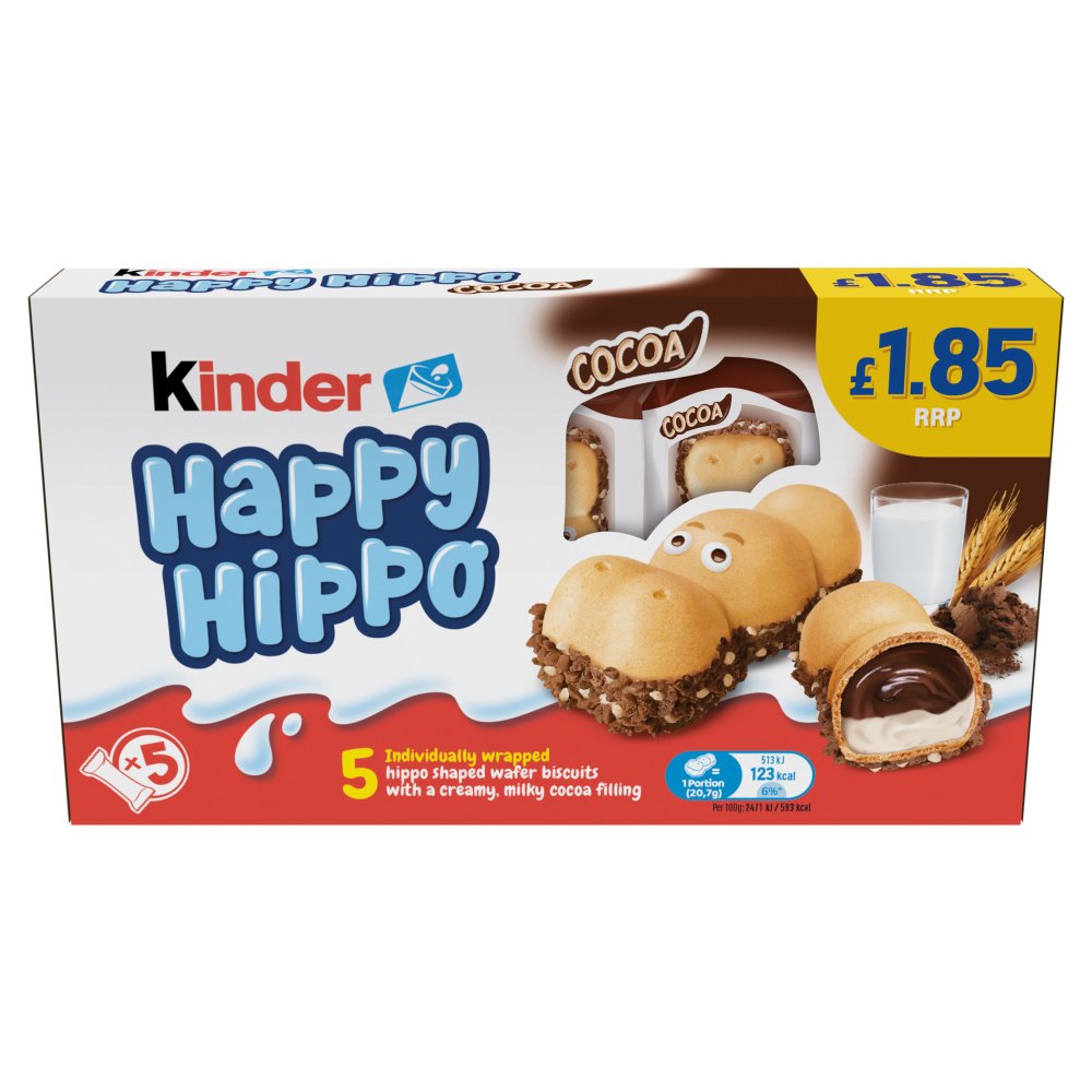 Kinder Happy Hippo Biscuit Cocoa 103.5g 103.5g × 10 × 1