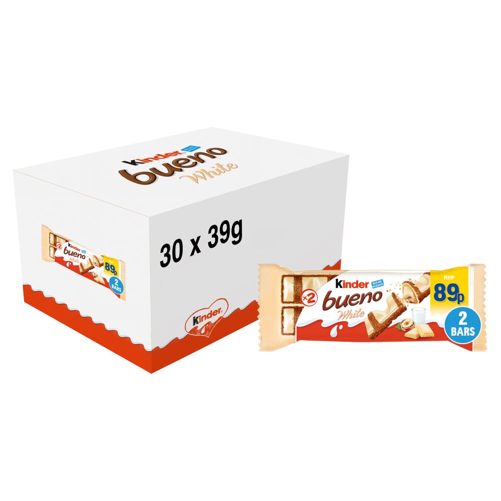 Kinder 2 Bueno White 39g Sgl × 30 × 1