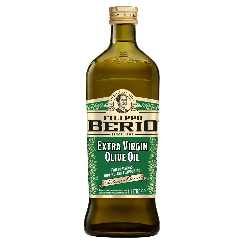 Filippo Berio Extra Virgin Olive Oil 1Litre 1Ltr × 6