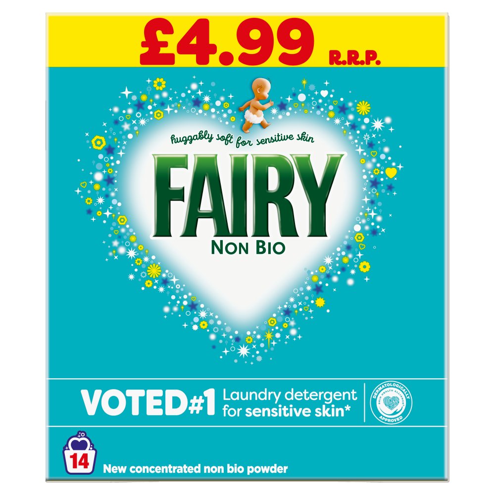Fairy Non Bio Washing Powder 14 Washes 700g × 6 × 1
