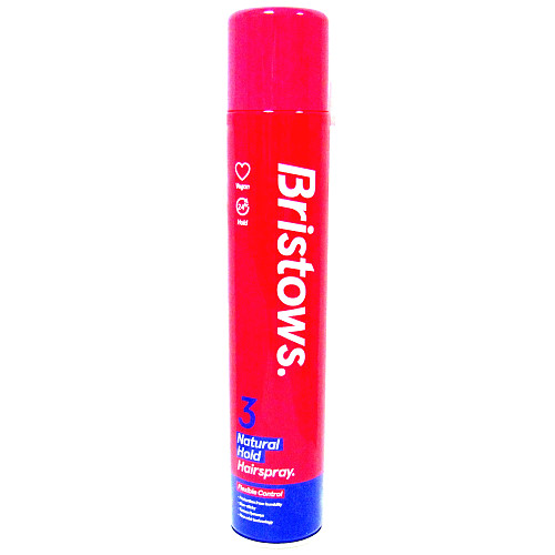 Bristows 3 Natural Hold Hairspray 400ml 400ml × 6 × 1
