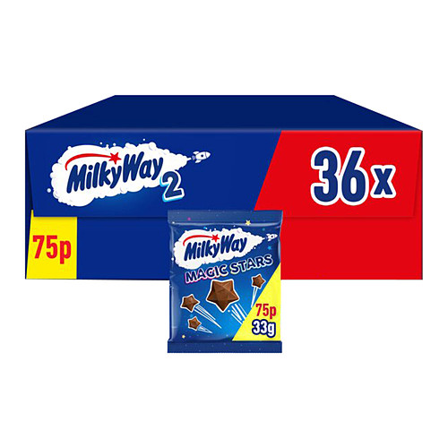 Milky Way Magic Stars Milk Chocolate Bag   33g 33g × 36 × 1