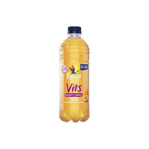 Rubicon Spring Vits Mango Passion Vitamin Water Bottle 500ml 9500ml × 12 × 1