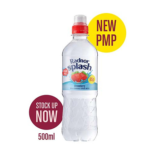 Radnor Splash Strawberry Still Flavoured Spring Water 500ml 500ml × 12 × 1