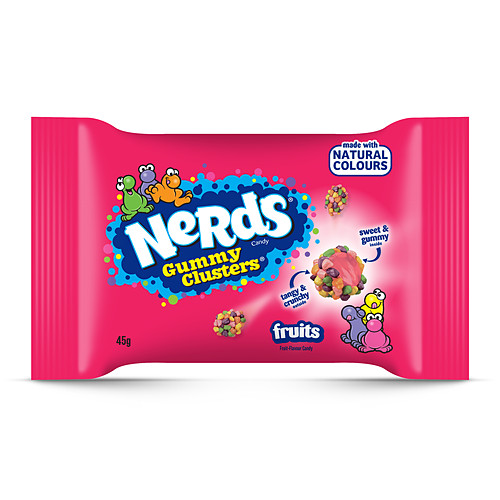 Nerds Fruit-Flavour Candy Gummy Clusters 45g 45g × 20 × 2