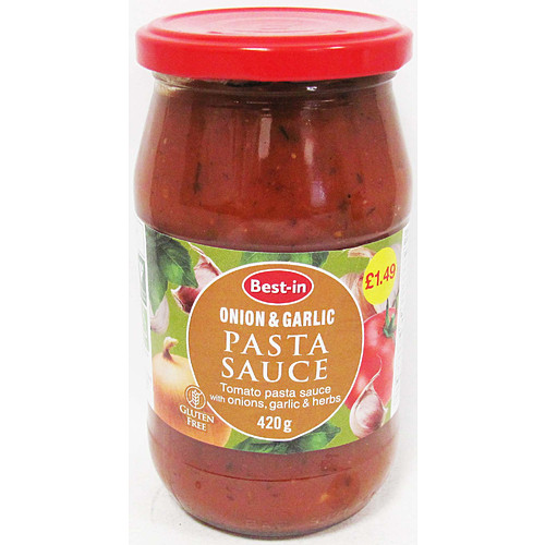 Bestin Pasta Sauce Onion & Garlic   420g × 6 × 1