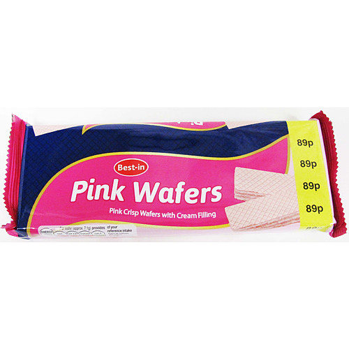Bestin Pink Wafers  89p 100g × 12 × 1