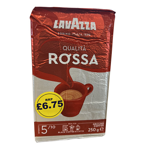 Lavazza Qualità Rossa Ground Coffee 250g 250g × 6 × 1
