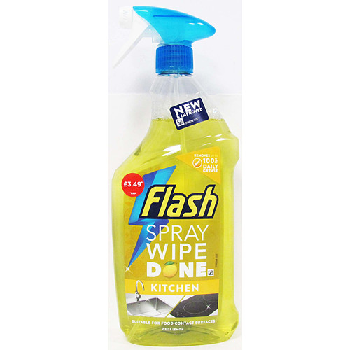 Flash Spary Wipedone Crisp Lemon Kitchen  800ml × 10 × 1