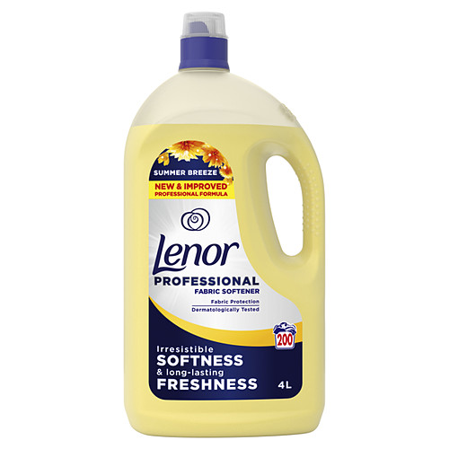 Lenor Professional Fabric Softener, Summer Breeze 4L 4Ltr × 2