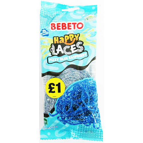 Bebeto Blue Raspberry Laces   140g × 12 × 1