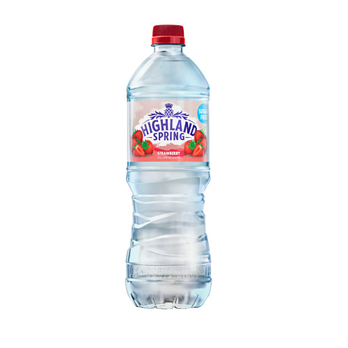 Highland Spring Strawberry Still Spring Water 12 x 750ml 750ml × 12 × 1