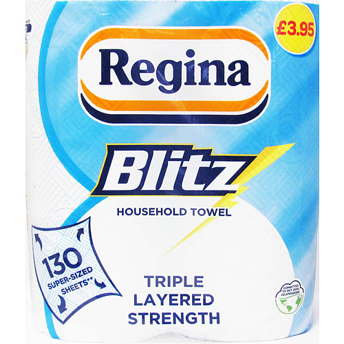 Regina Blitz Kitchen Towel 2Roll 2Roll × 4 × 1