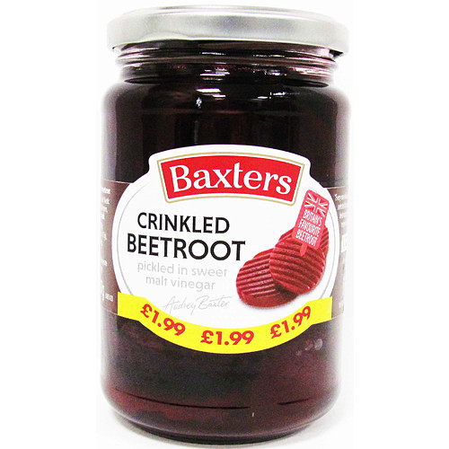 Baxters Crinkle Cut Beetroot   340g × 6 × 1