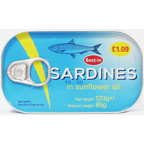 Best In Sardines In Sunflower Oil   120g × 6 × 1