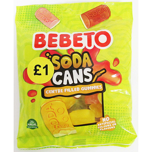 Bebeto Soda Can Liq Filled With Gummy   130g × 10 × 4