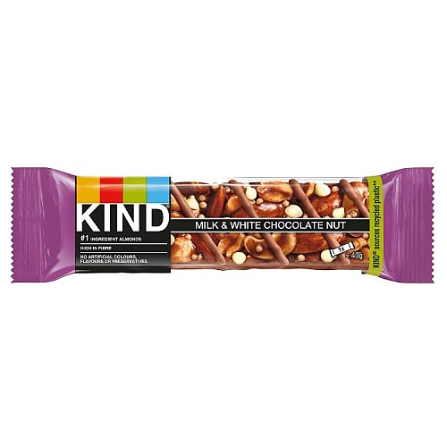 Kind Milk & White Chocolate Nut 12 x 40g (480g) 40g × 12 × 1