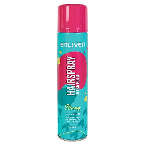 Enliven Ultra Hold Strong Hairspray 300ml 300ml × 6 × 1