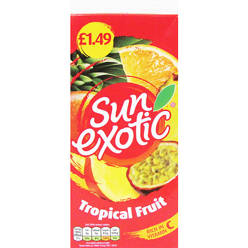 Sun Exotic Tropical   1Ltr × 12 × 1